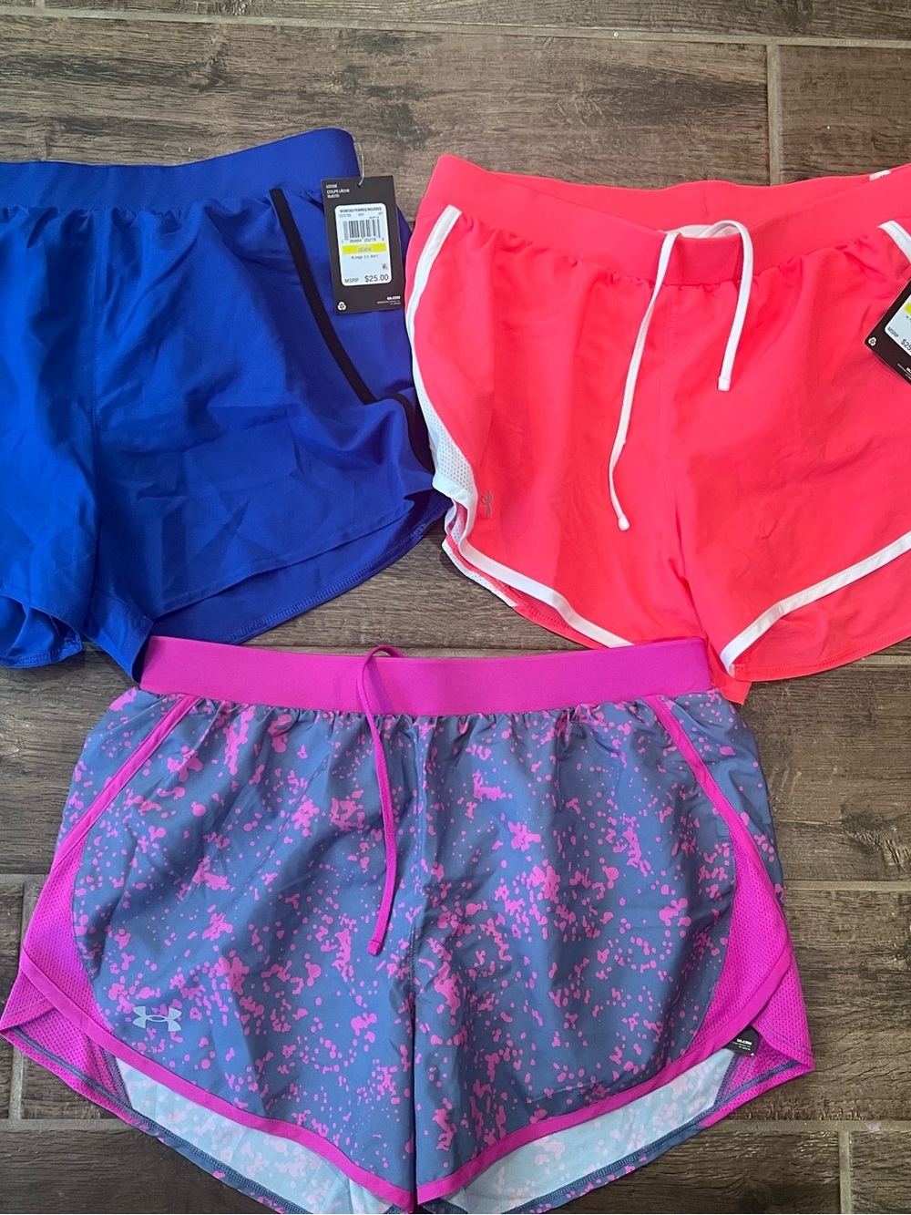 Women’s Under Armour Drawstring Athletic Shorts Bundle. 2 are NWT!
